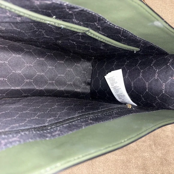 Aldo Forest Green Embossed Satchel - Picture 5 of 7